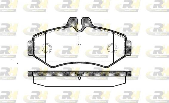 Roadhouse 2733.00 - Kit de plaquettes de frein, frein à disque cwaw.fr