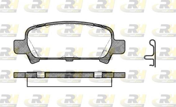 Roadhouse 2729.02 - Kit de plaquettes de frein, frein à disque cwaw.fr