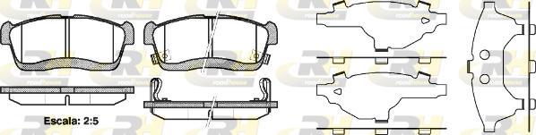 Roadhouse 2724.42 - Kit de plaquettes de frein, frein à disque cwaw.fr