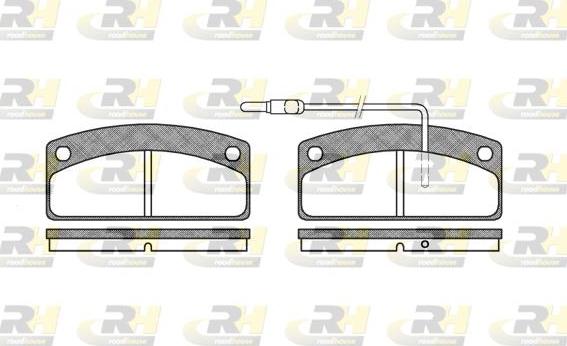 Roadhouse 2725.02 - Kit de plaquettes de frein, frein à disque cwaw.fr