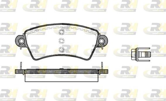 Roadhouse 2726.00 - Kit de plaquettes de frein, frein à disque cwaw.fr