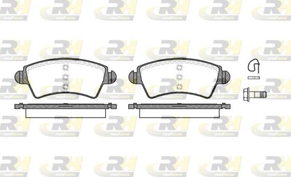 Roadhouse 2726.10 - Kit de plaquettes de frein, frein à disque cwaw.fr