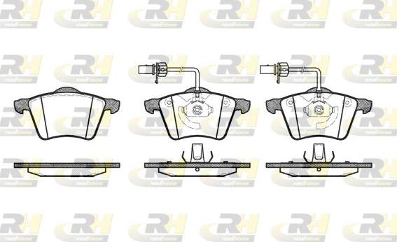 Roadhouse 2721.02 - Kit de plaquettes de frein, frein à disque cwaw.fr