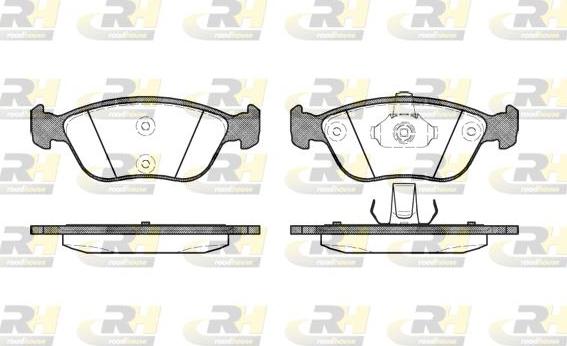 Roadhouse 2722.00 - Kit de plaquettes de frein, frein à disque cwaw.fr