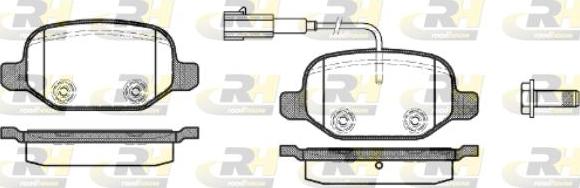 Roadhouse 2727.02 - Kit de plaquettes de frein, frein à disque cwaw.fr