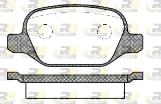 Roadhouse 2727.10 - Kit de plaquettes de frein, frein à disque cwaw.fr