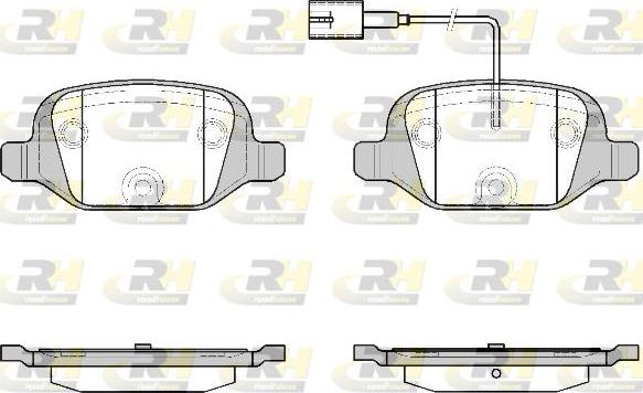 Roadhouse 2727.12 - Kit de plaquettes de frein, frein à disque cwaw.fr