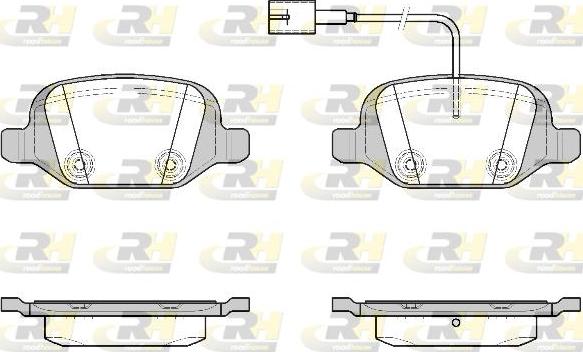 Roadhouse 2727.22 - Kit de plaquettes de frein, frein à disque cwaw.fr