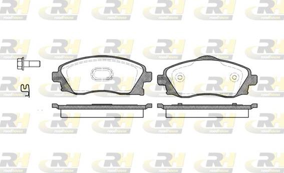 Roadhouse 2774.02 - Kit de plaquettes de frein, frein à disque cwaw.fr