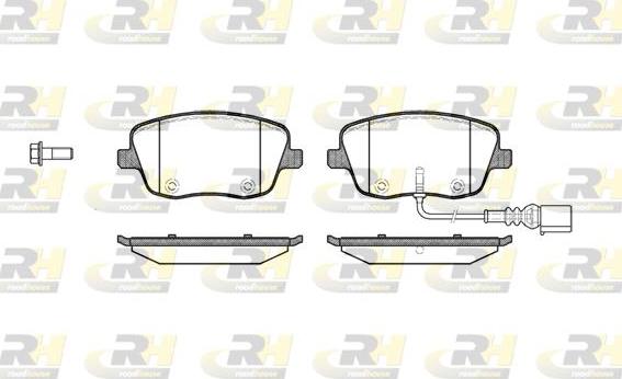 Roadhouse 2775.01 - Kit de plaquettes de frein, frein à disque cwaw.fr