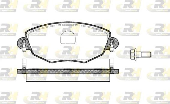 Roadhouse 2776.00 - Kit de plaquettes de frein, frein à disque cwaw.fr