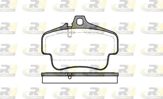 Roadhouse 2773.00 - Kit de plaquettes de frein, frein à disque cwaw.fr