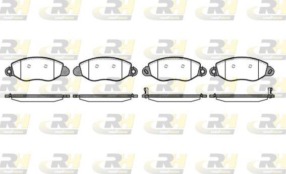 Roadhouse 2772.12 - Kit de plaquettes de frein, frein à disque cwaw.fr