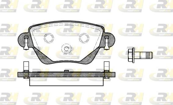 Roadhouse 2777.00 - Kit de plaquettes de frein, frein à disque cwaw.fr