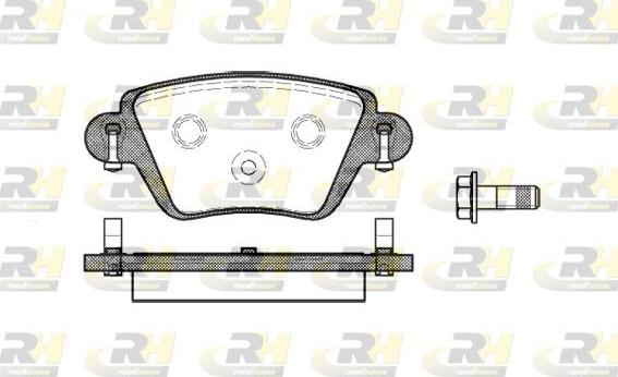 Roadhouse 2777.10 - Kit de plaquettes de frein, frein à disque cwaw.fr