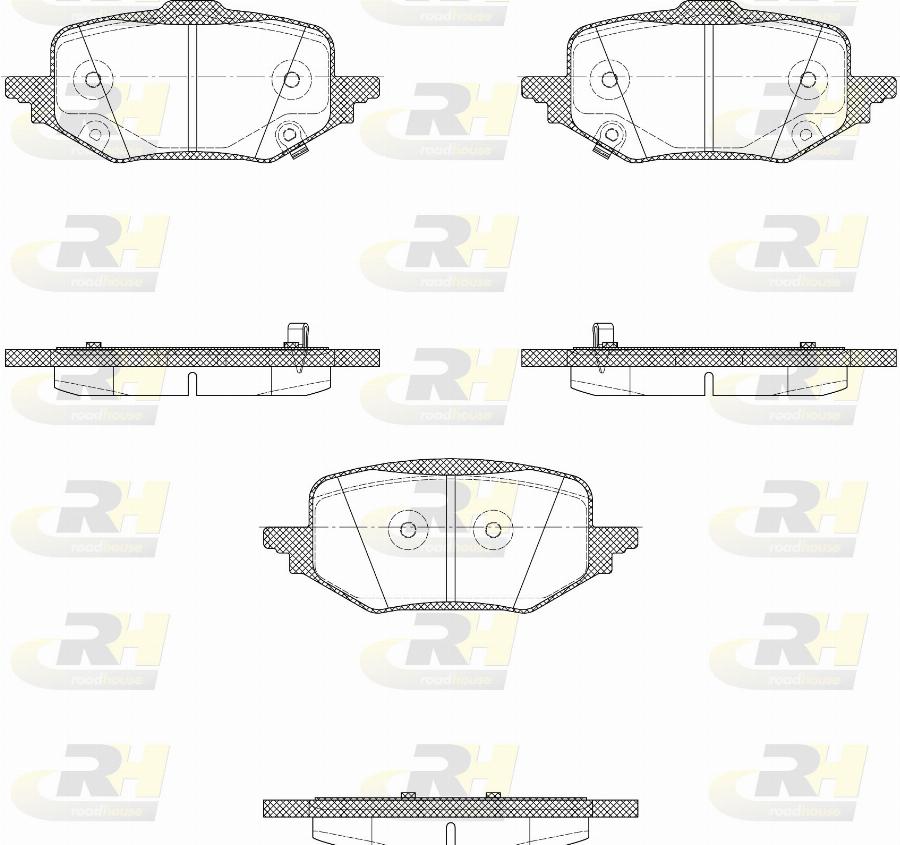 Roadhouse H22045.02 - Kit de plaquettes de frein, frein à disque cwaw.fr