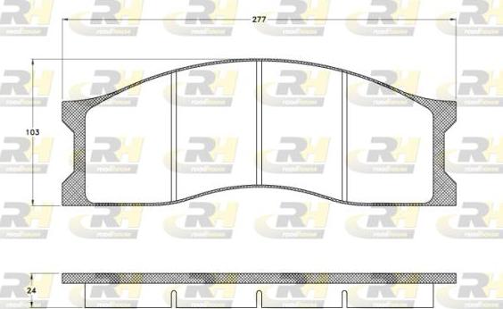 Roadhouse JSX 2910.13 - Kit de plaquettes de frein, frein à disque cwaw.fr