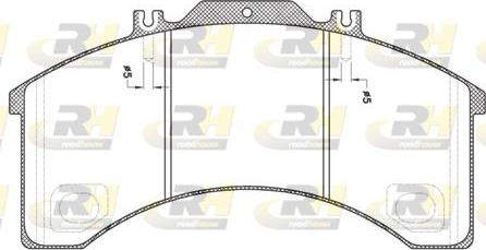 Roadhouse JSX 2498.00 - Kit de plaquettes de frein, frein à disque cwaw.fr