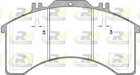 Roadhouse JSX 2497.00 - Kit de plaquettes de frein, frein à disque cwaw.fr