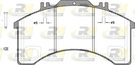 Roadhouse JSX 2497.30 - Kit de plaquettes de frein, frein à disque cwaw.fr