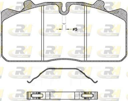 Roadhouse JSX 2658.00 - Kit de plaquettes de frein, frein à disque cwaw.fr