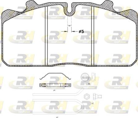 Roadhouse JSX 2658.30 - Kit de plaquettes de frein, frein à disque cwaw.fr