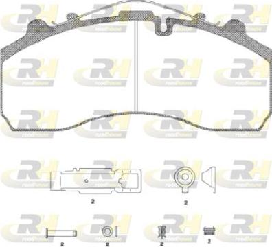 Roadhouse JSX 2637.20 - Kit de plaquettes de frein, frein à disque cwaw.fr