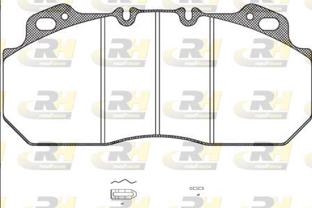 Roadhouse JSX 2622.00 - Kit de plaquettes de frein, frein à disque cwaw.fr