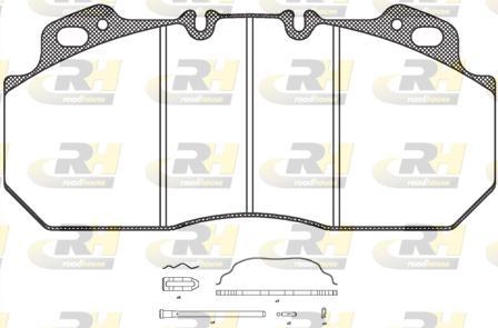 Roadhouse JSX 2622.30 - Kit de plaquettes de frein, frein à disque cwaw.fr