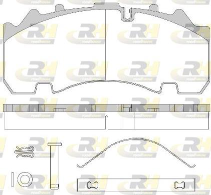 Roadhouse JSX 21554.80 - Kit de plaquettes de frein, frein à disque cwaw.fr