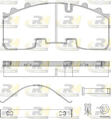 Roadhouse JSX 21556.80 - Kit de plaquettes de frein, frein à disque cwaw.fr