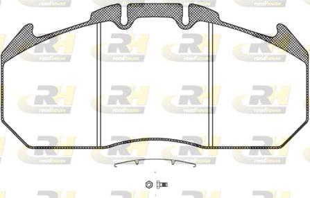 Roadhouse JSX 21034.30 - Kit de plaquettes de frein, frein à disque cwaw.fr