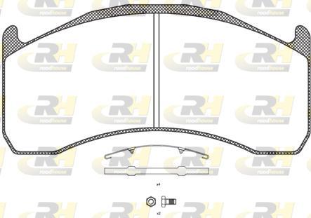 Roadhouse JSX 21072.00 - Kit de plaquettes de frein, frein à disque cwaw.fr