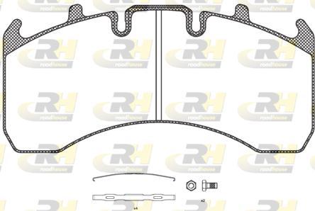 Roadhouse JSX 21156.00 - Kit de plaquettes de frein, frein à disque cwaw.fr