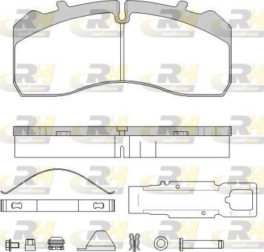 Roadhouse JSX 21846.80 - Kit de plaquettes de frein, frein à disque cwaw.fr