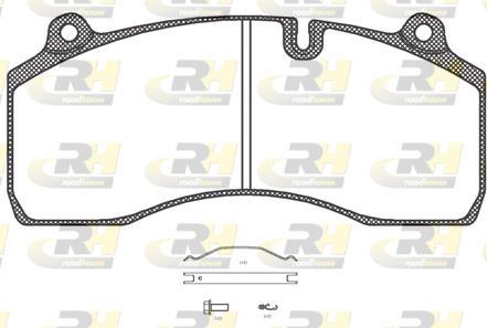 Roadhouse JSX 21306.00 - Kit de plaquettes de frein, frein à disque cwaw.fr