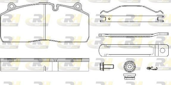 Roadhouse JSX 21316.80 - Kit de plaquettes de frein, frein à disque cwaw.fr