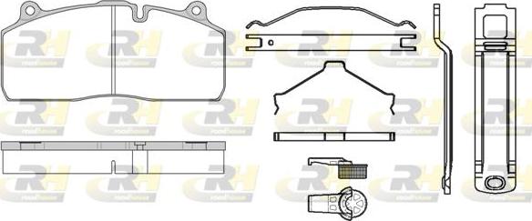 Roadhouse JSX 21316.81 - Kit de plaquettes de frein, frein à disque cwaw.fr