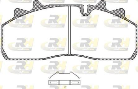 Roadhouse JSX 21254.00 - Kit de plaquettes de frein, frein à disque cwaw.fr