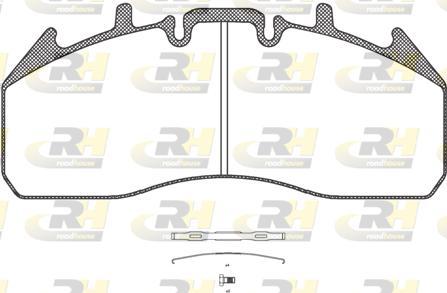 Roadhouse JSX 21257.00 - Kit de plaquettes de frein, frein à disque cwaw.fr