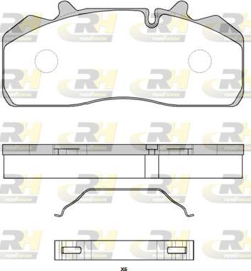 Roadhouse JSX 2894.00 - Kit de plaquettes de frein, frein à disque cwaw.fr