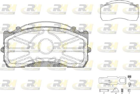 Roadhouse JSX 2815.80 - Kit de plaquettes de frein, frein à disque cwaw.fr