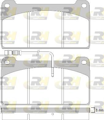 Roadhouse JSX 2823.40 - Kit de plaquettes de frein, frein à disque cwaw.fr