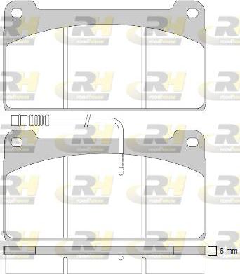 Roadhouse JSX 2823.41 - Kit de plaquettes de frein, frein à disque cwaw.fr