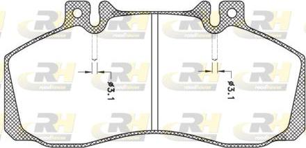 Roadhouse JSX 2245.00 - Kit de plaquettes de frein, frein à disque cwaw.fr