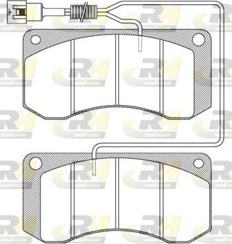 Roadhouse JSX 2258.41 - Kit de plaquettes de frein, frein à disque cwaw.fr