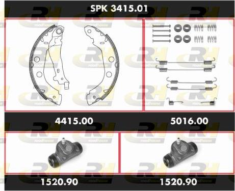 Roadhouse SPK 3415.01 - Jeu de mâchoires de frein cwaw.fr