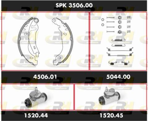 Roadhouse SPK 3506.00 - Jeu de mâchoires de frein cwaw.fr