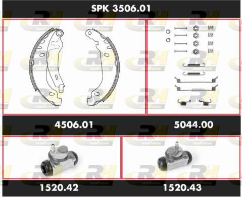 Roadhouse SPK 3506.01 - Jeu de mâchoires de frein cwaw.fr