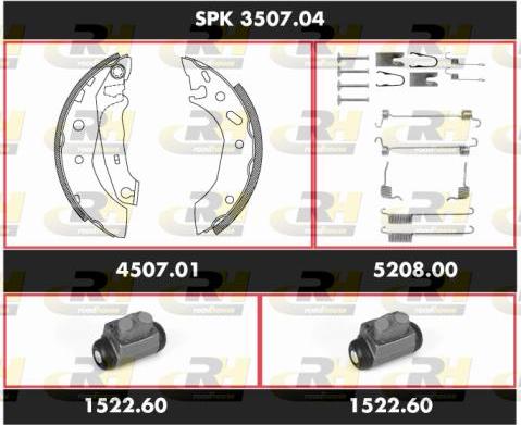 Roadhouse SPK 3507.04 - Jeu de mâchoires de frein cwaw.fr